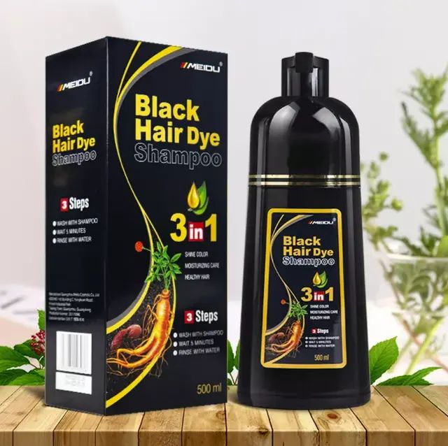MEIDU BLACK DYE SHAMPOO 500ML (Black)