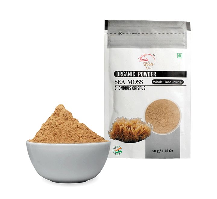 Buds &amp; Roots Sea Moss Whole Plant Powder 50g