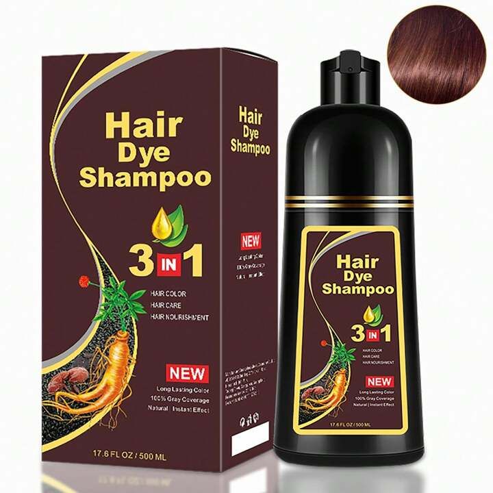 MEIDU HAIR DYE SHAMPOO 500ML ( Dark brown)