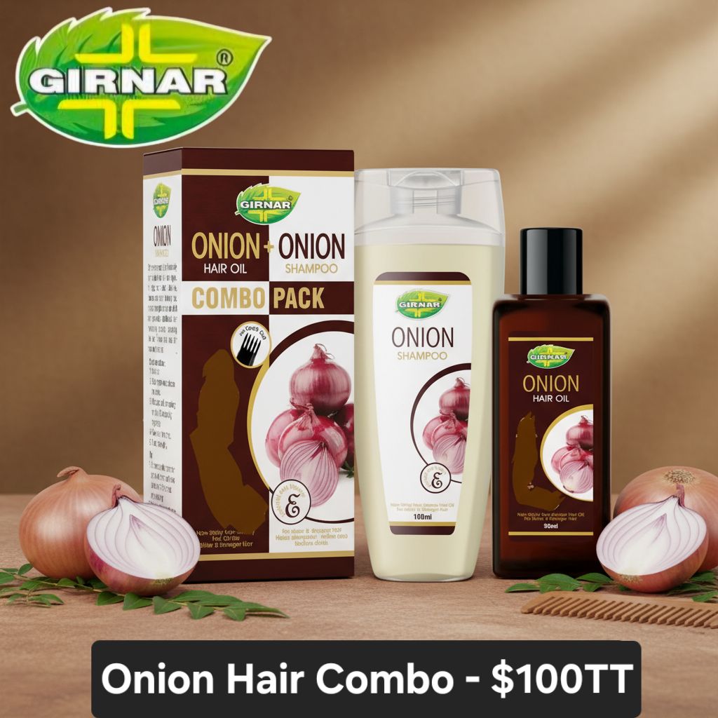 Girnar Onion Oil 90ml &amp; Girnar Onion  Shampoo  (100ml)