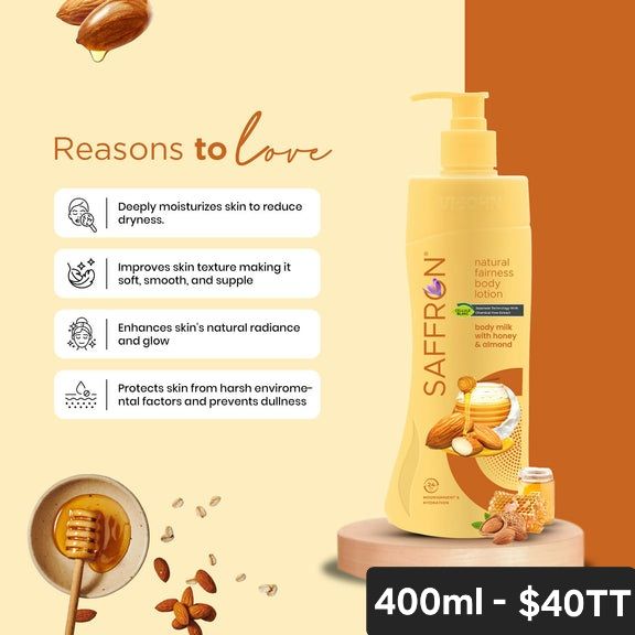 VI JOHN BODYMILK WITH HONEY &amp; ALMOND BODY LOTION 400ML