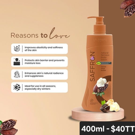 VI JOHN COCOA SHEA BUTTER BODY LOTION 400ML