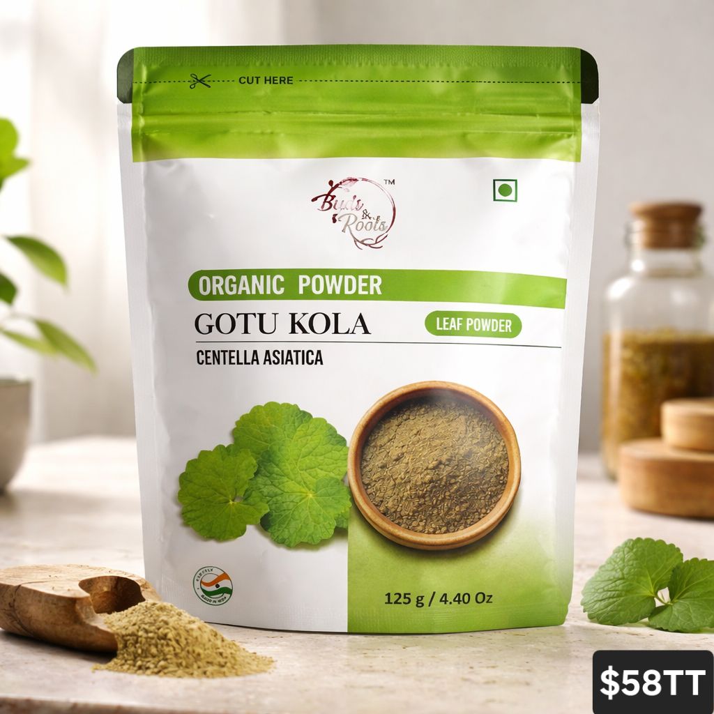 BUDS &amp; ROOTS GOTU KOLA POWDER 125G