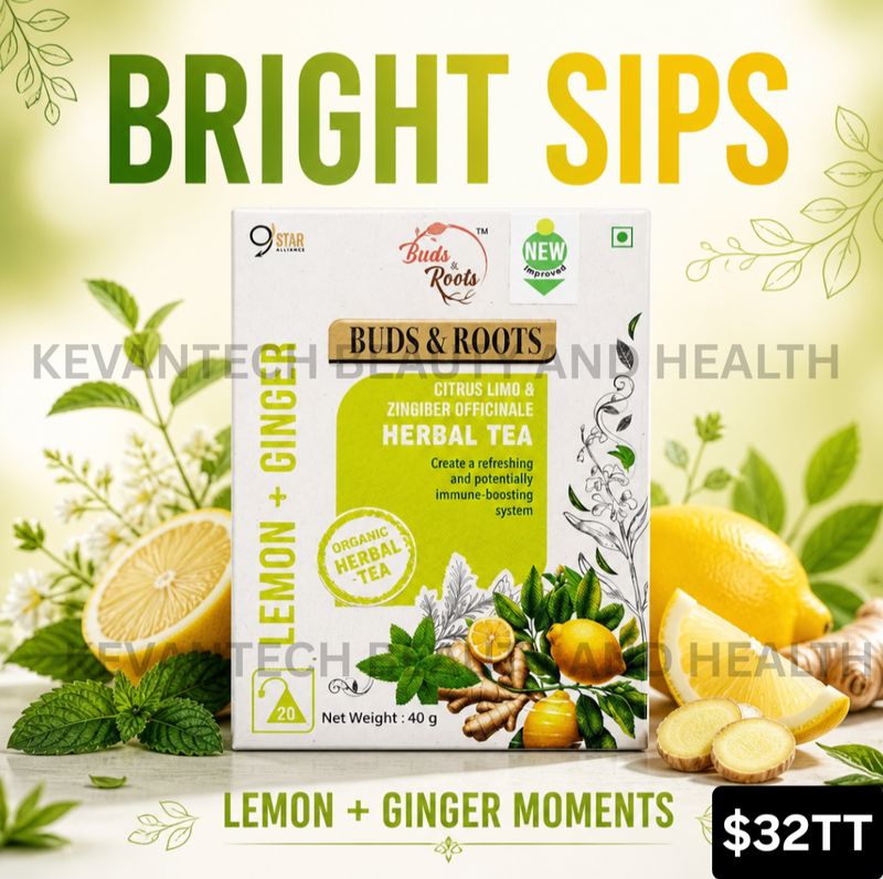 Buds &amp; Roots Lemon-Ginger Tea