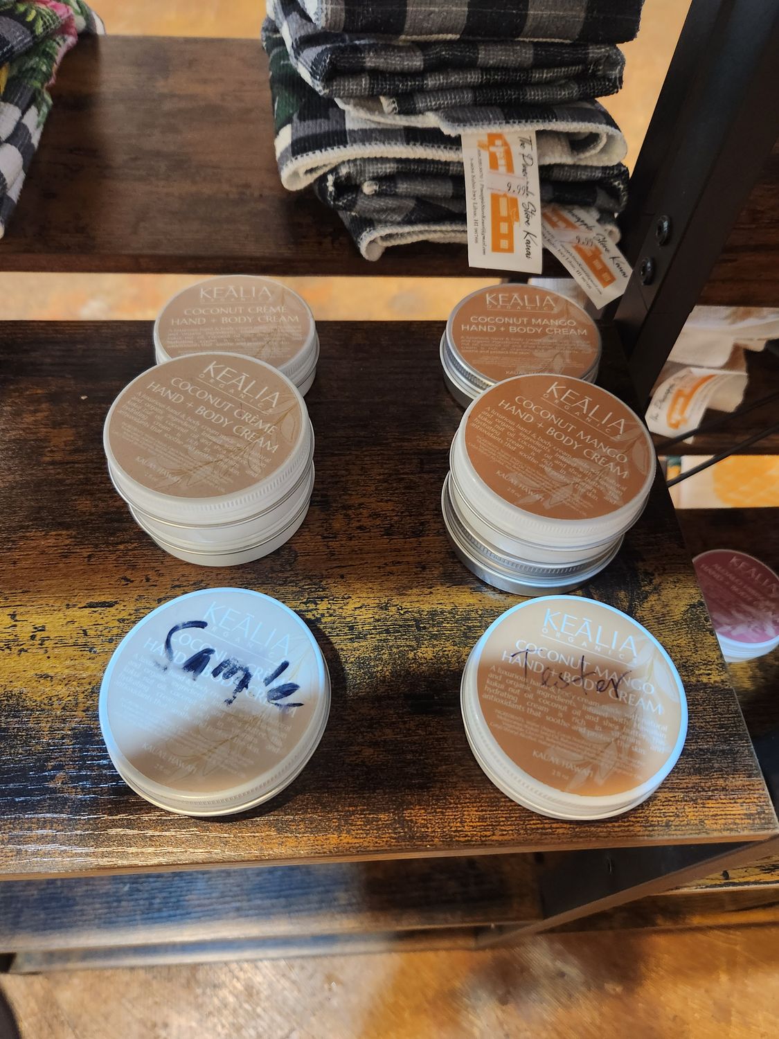 Kealia Organics lotions