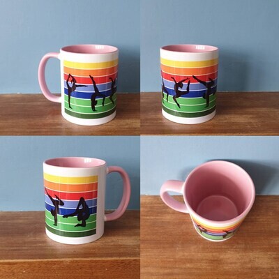 Gymnastics mug with   Gymnast and sunset design