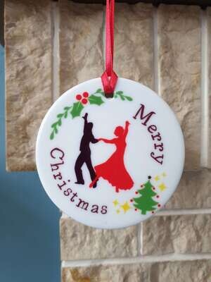 Ballroom dancer Christmas tree decoration