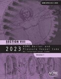 ASME BPVC.VIII.1-
2023 ASME Boiler and Pressure Vessel Code, Section VIII: Rules for Construction of Pressure Vessels - Division 1