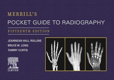 Merrill&#39;s Pocket Guide to Radiography 15th Edition
by Jeannean Hall Rollins M.R.C. R.T. (R)(CV)(M)(ARRT)