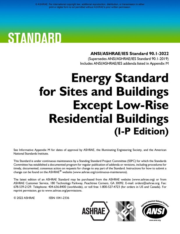 ASHRAE 90.1-2022 (I-P) - Energy Standard for Sites and Buildings Except Low-Rise Residential Buildings