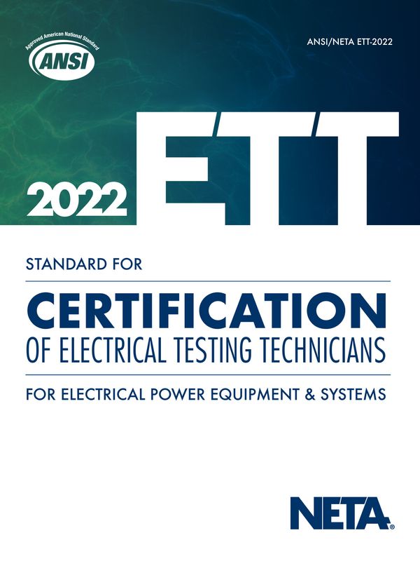 NETA ETT2018 Standard for Certification of Electrical Testing Technicians
