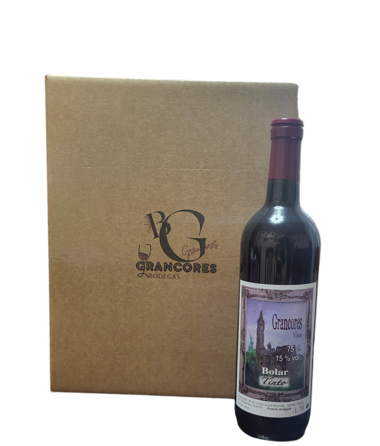 Caja Botella Vino 6 Unidades