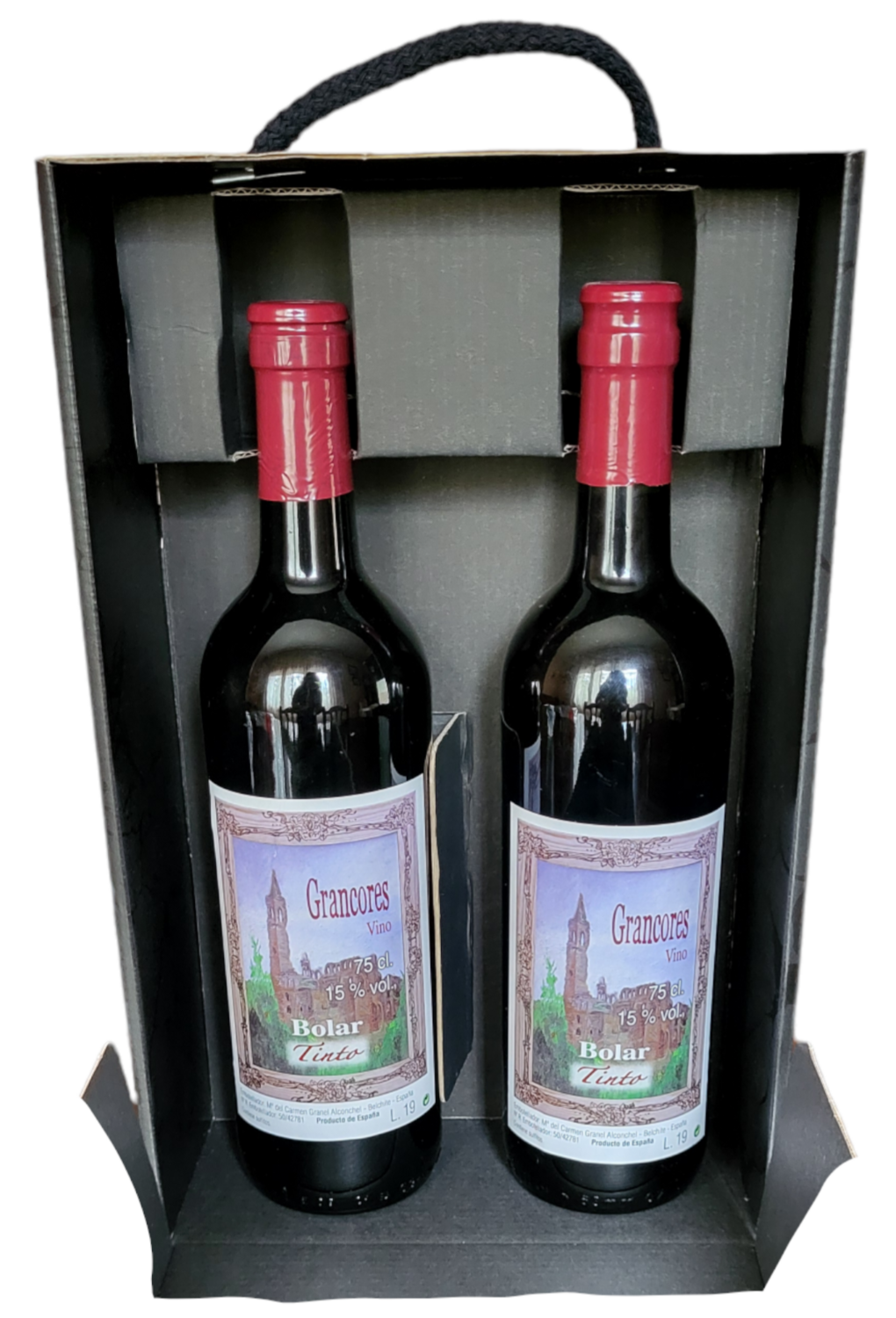 Estuche 2 botellas vino