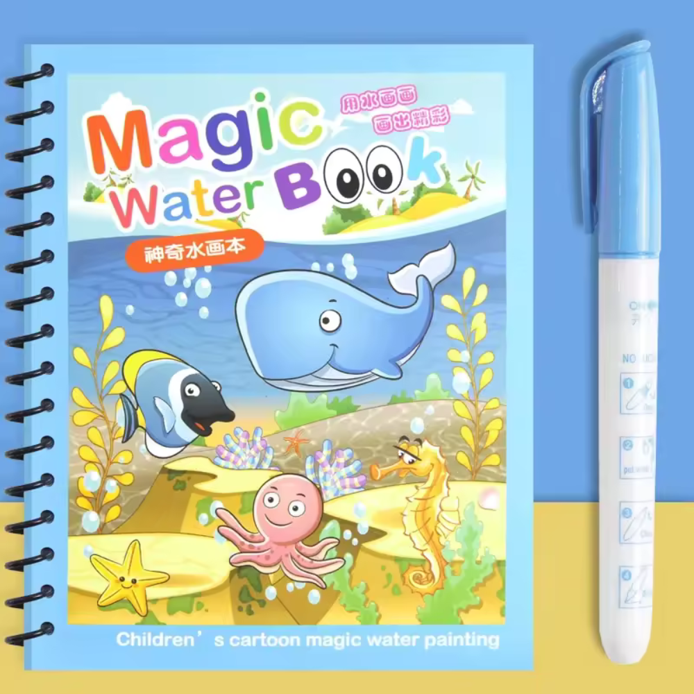 Reusable Water Activity Boards for Kids – 4 Magic Coloring Boards