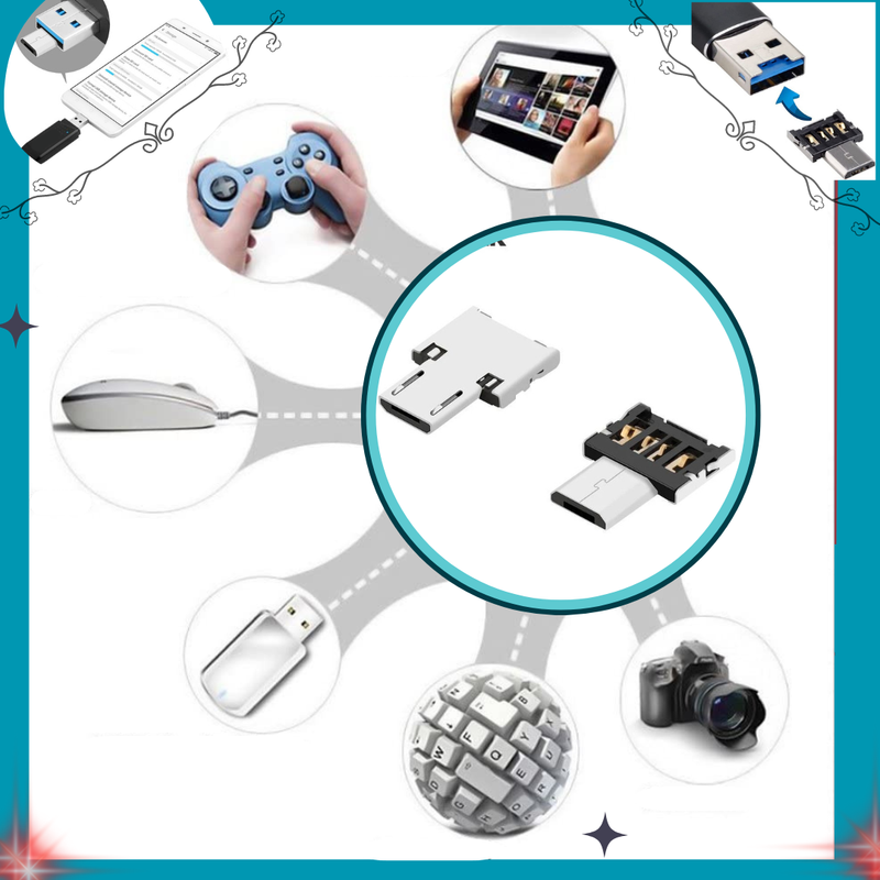 USB OTG Adapter - Compact and Portable USB Adapter for Data Transfer and Device Connection