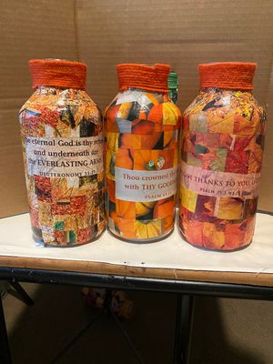 Crochet Mosaic jars