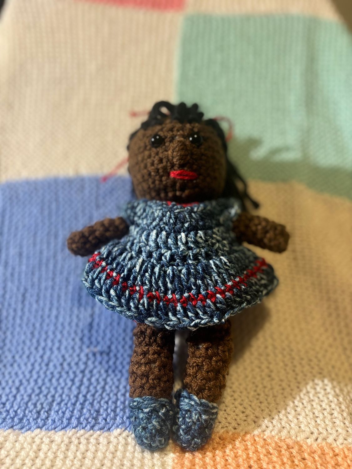 Crochet  Amigurumi  Doll with removable cloth