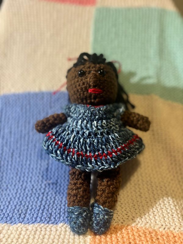 Crochet  Amigurumi  Doll with removable cloth