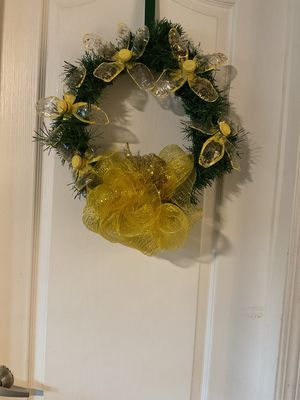 Holiday Season Wreaths Made From Recyclable Plastic Containers Each One Of A Kind!!