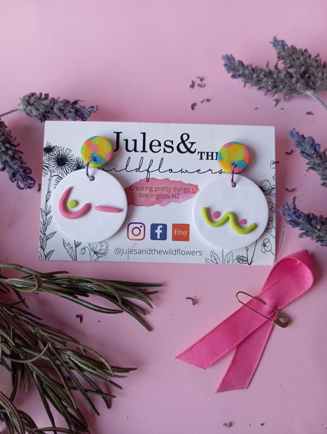 Pink October - Medium pink and green boobs