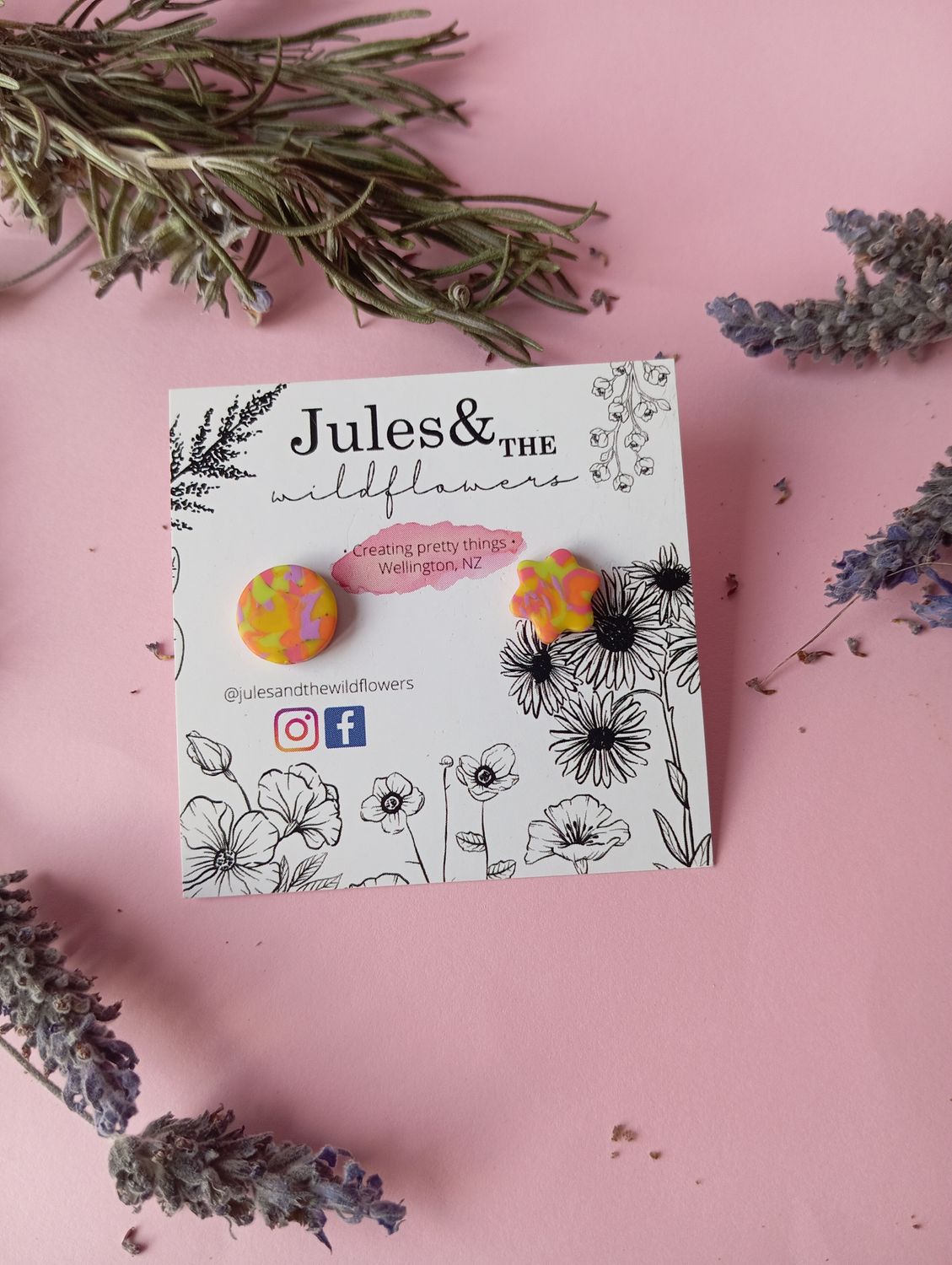 Summer Fling - Mismatched small studs