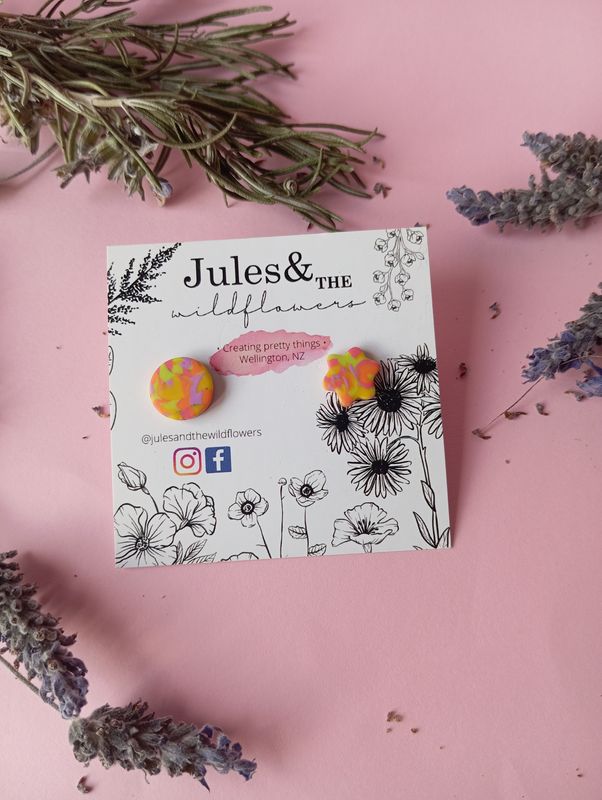 Summer Fling - Mismatched small studs