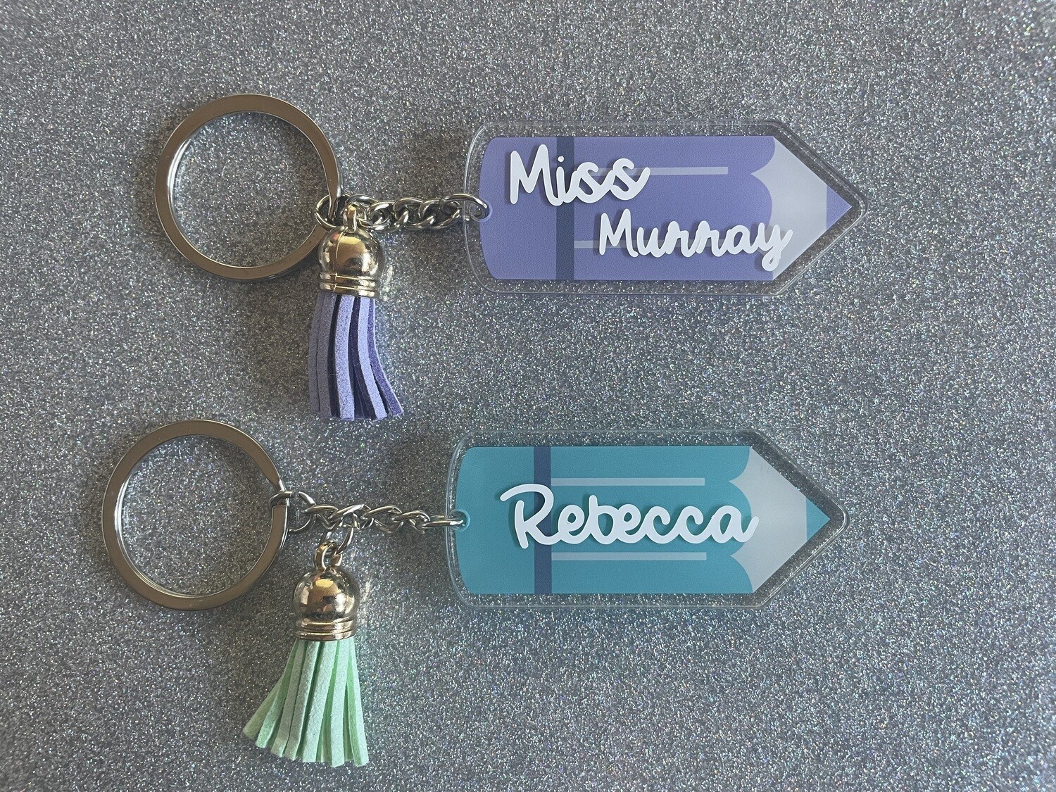 Acrylic Pencil Keychain