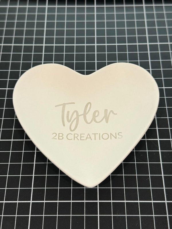 Ceramic Heart Trinket Tray