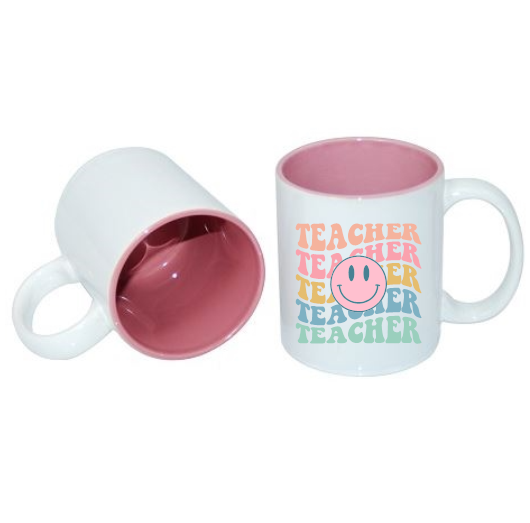 Teacher Mug Pink Internal