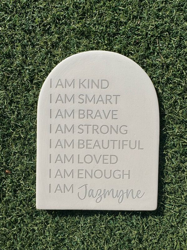 Beautiful Ceramic Affirmation Plaque