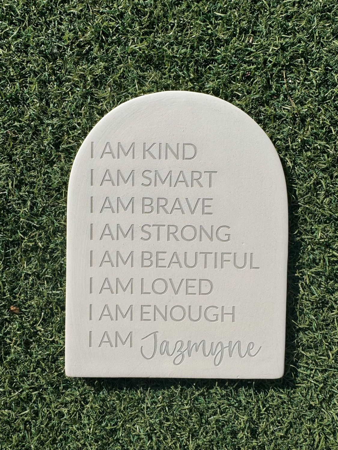 Beautiful Ceramic Affirmation Plaque