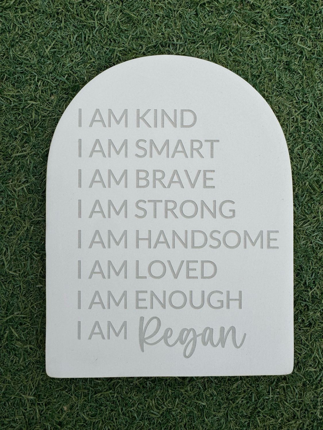 Handsome Ceramic Affirmation Plaque