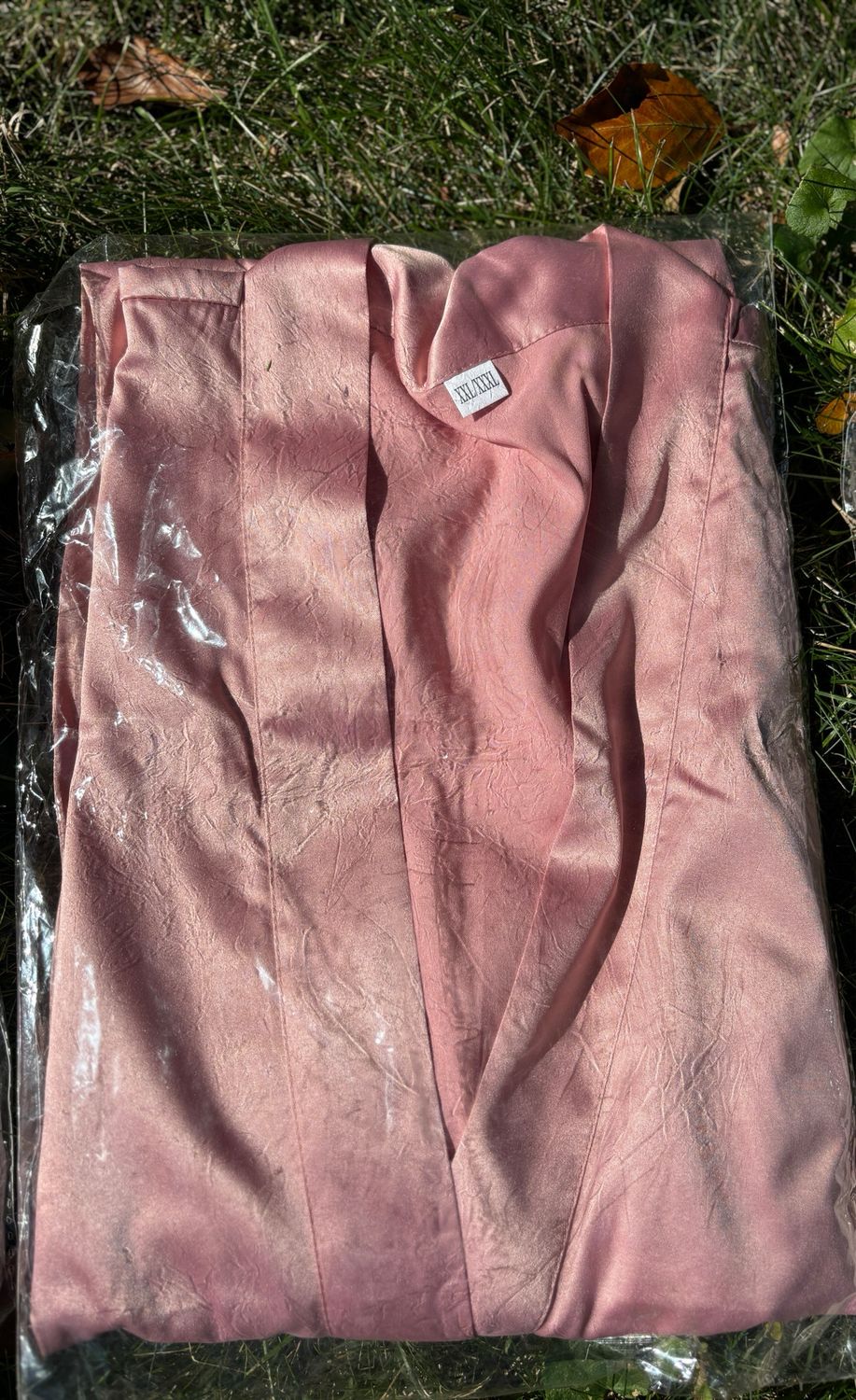 Dusty Rose Lace Trim Robe