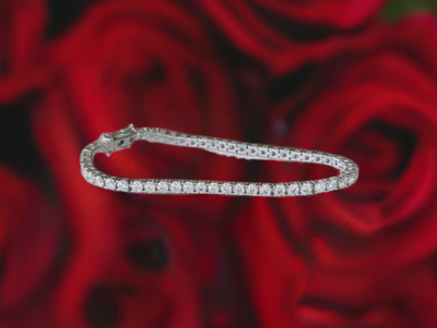 moissanite tennis bracelet 5.4ct.