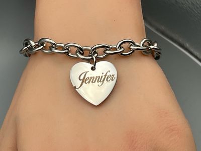 Personalized Stainless Steel Tiffany Style Bracelet