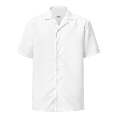 White Unisex Button Shirt