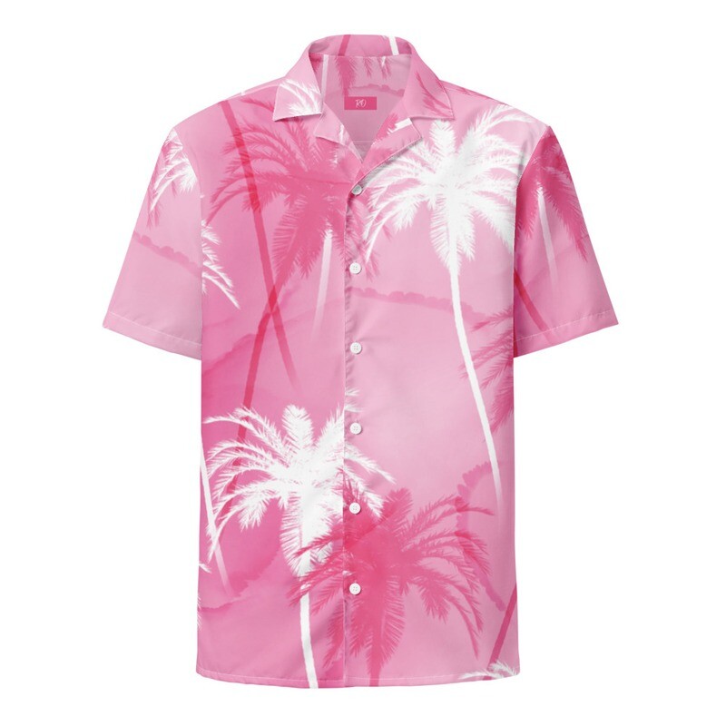 Pink Paradise Unisex Button Shirt