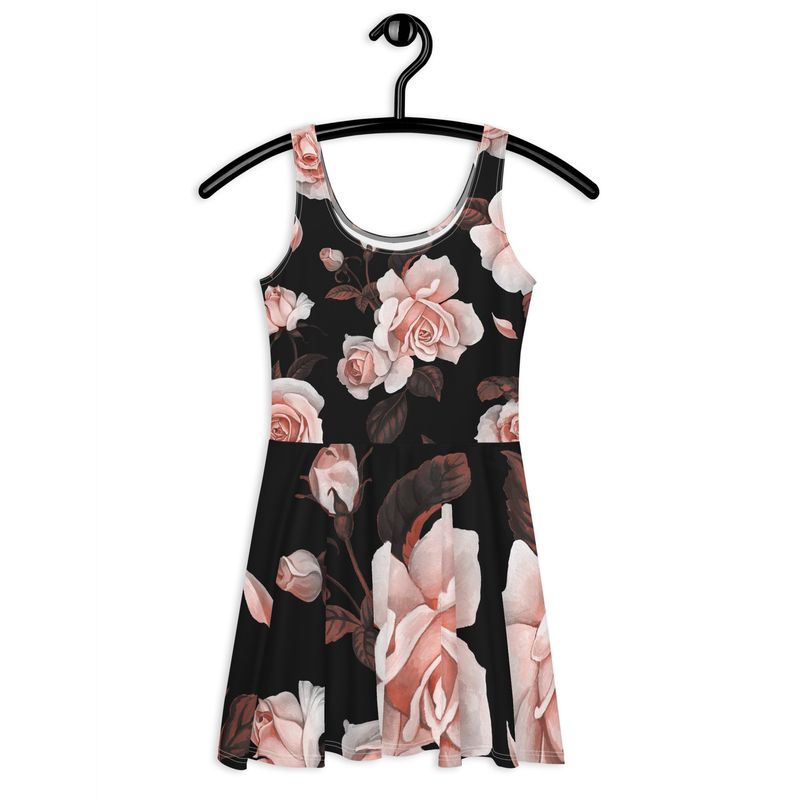 Blooming Sleeveless Skater Dress