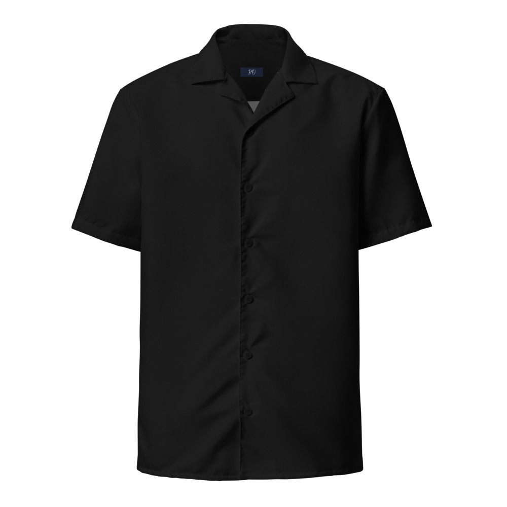 Black Unisex Button Shirt