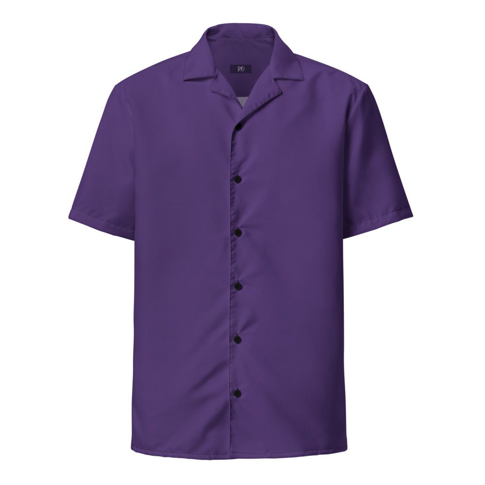 Purple Unisex Button Shirt