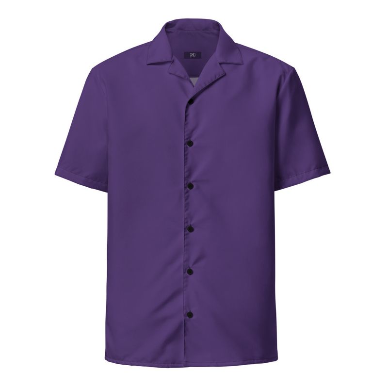Purple Unisex Button Shirt