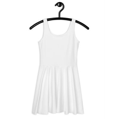 White Sleeveless Skater Dress