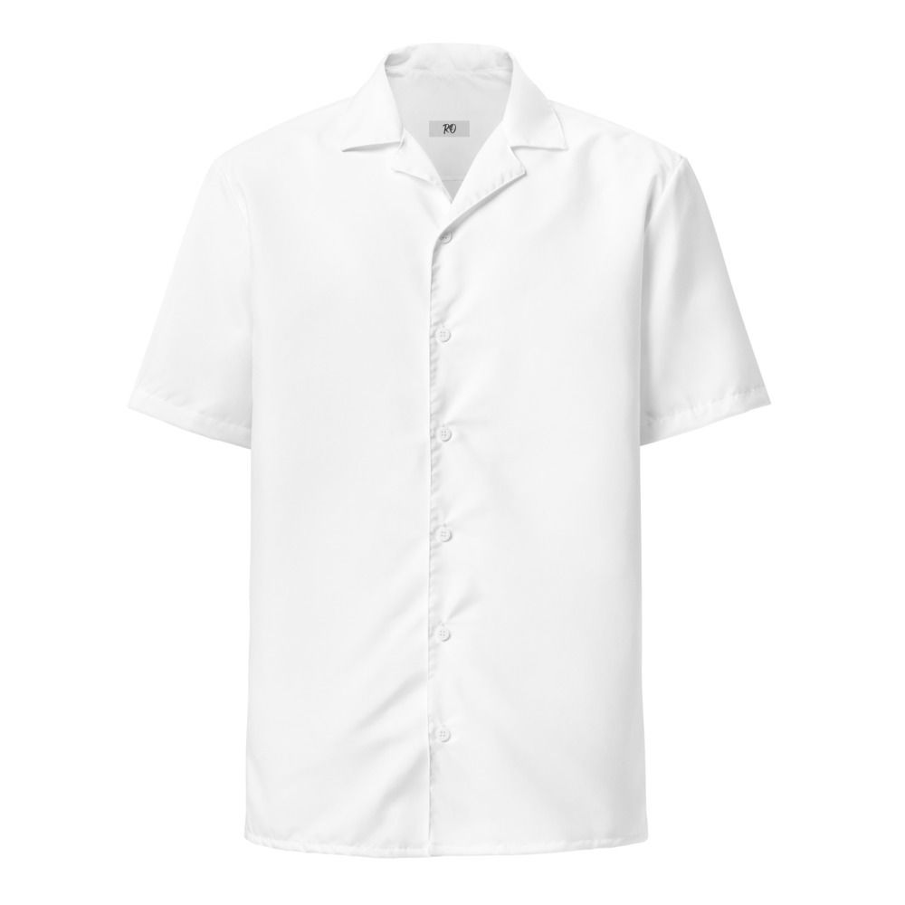 White Unisex Button Shirt