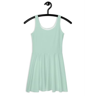 Aero Blue Sleeveless Skater Dress