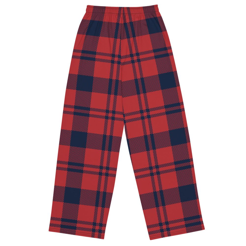Unisex Wide-Leg Checkered Pants
