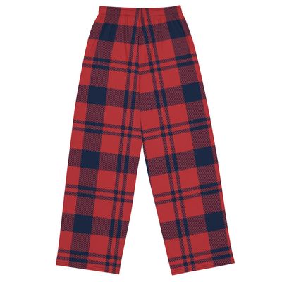 Unisex Wide-Leg Checkered Pants