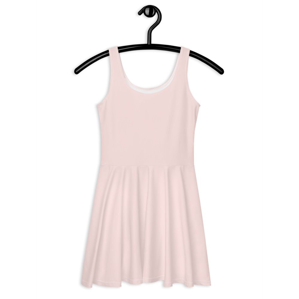 Misty Rose Sleeveless Skater Dress