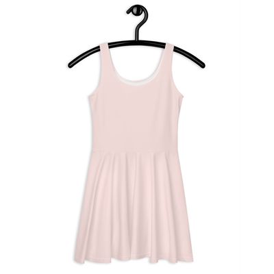 Misty Rose Sleeveless Skater Dress