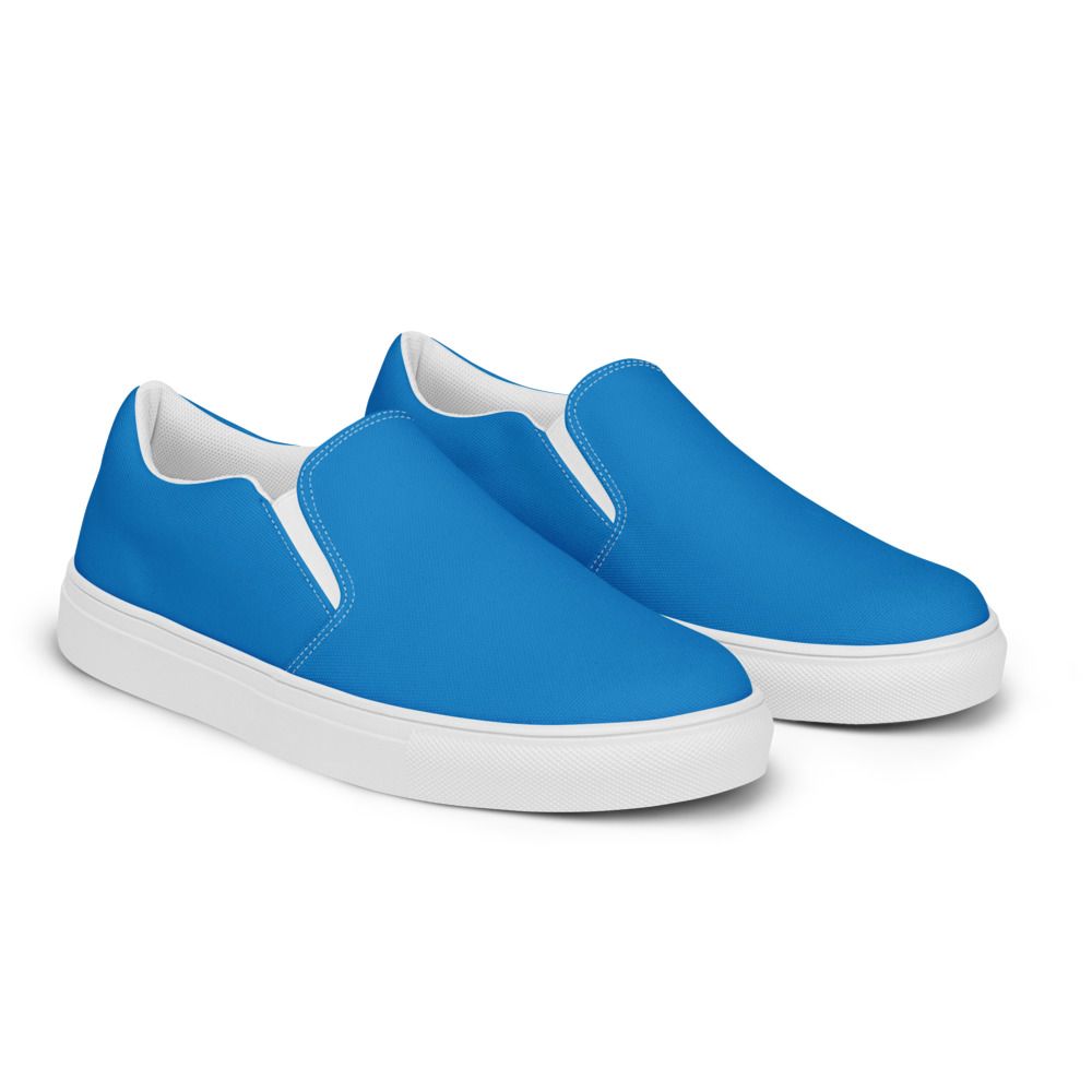 Women&#39;s Navy Blue Slip-on Canvas Shoes