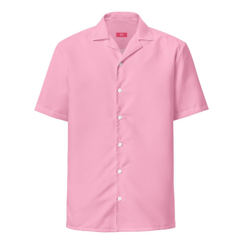 Candy Pink Unisex Button Shirt